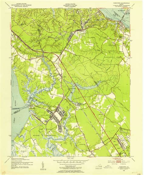 Yorktown Va 1950 24000 Scale Map By United States Geological Survey Avenza Maps