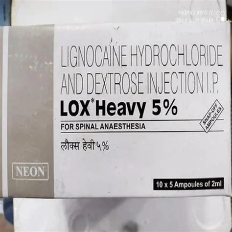 Lox Heavy Lidocaine Injection Ml At Rs Piece In Surat Id