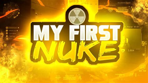 My First Nuke On Modern Warfare Youtube