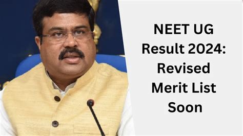 Neet Ug Final Result Revised Merit List Within Two Days