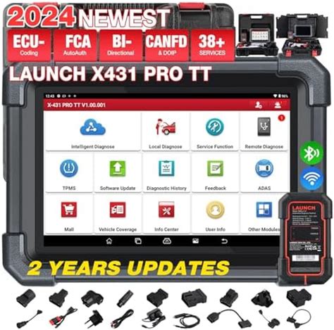 2024 Launch X431 V Pro TT Elite Tous Les systèmes Valise Diagnostic