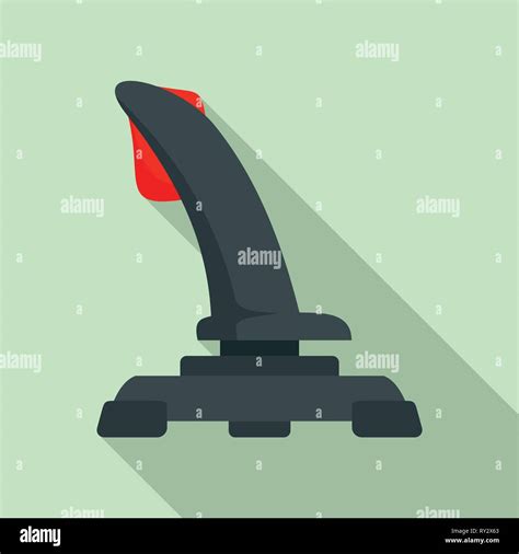 Airplane Joystick Icon Flat Illustration Of Airplane Joystick Vector