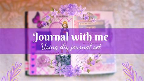 Journal With Me💜 Journaling With Diy Journal Set Purple Junk Journal