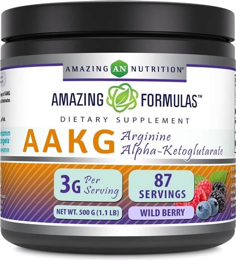 Amazon Amazing Formulas AAKG 500 Grams 1 1 Lb Powder Supplement