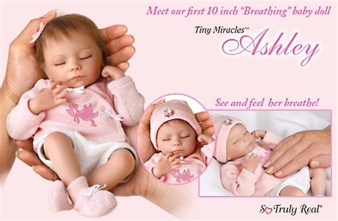 So Truly Real Ashton Drake Tiny Ashley Breath Doll New Ebay