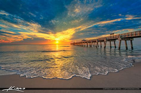 Early Morning Glow Juno Beach Florida | HDR Photography by Captain Kimo