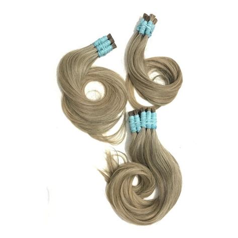 Cabelo Humano Loiro Mesclado Cinza P Mega Hair Cm Grs Shopee