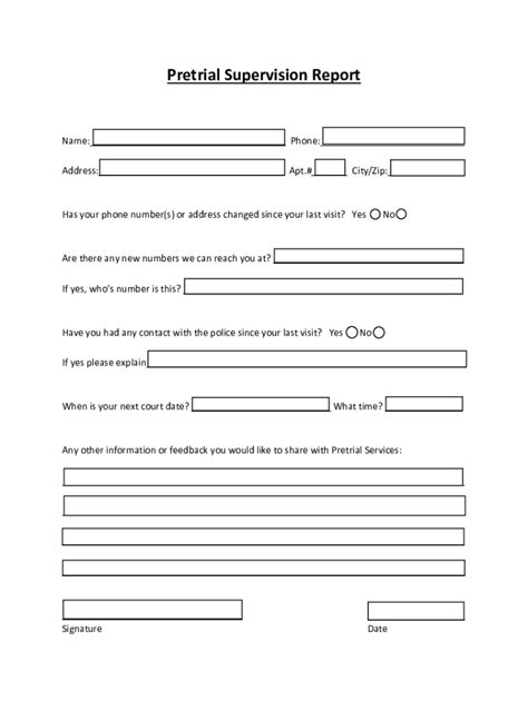 Fillable Online What Is Pretrial Supervision Or Pretrial Services And