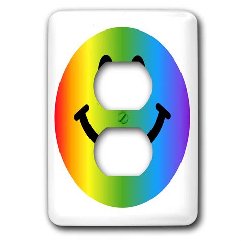 Rainbow Smiling Face Colorful Gay And Happy Smilie Multicolor Smiling Cartoon Multicolored
