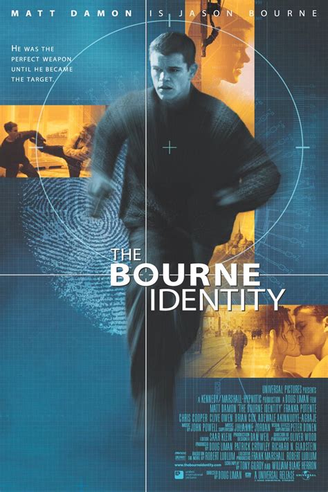 The Bourne Identity (#1 of 3): Extra Large Movie Poster Image - IMP Awards