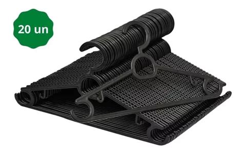 Kit 20 Cabides Adulto Preto MercadoLivre