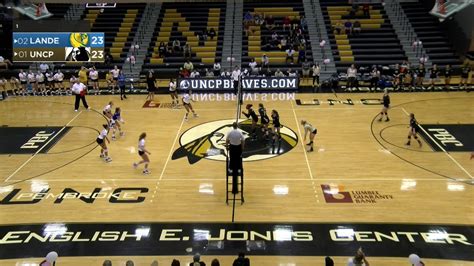 UNCP Volleyball Vs Lander YouTube