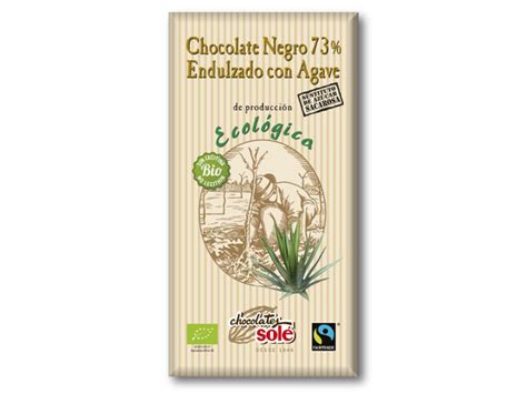 Шоколад чёрный 73% с агавой органический Chocolates Solé 100 г - купить ...