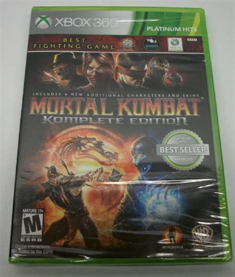 Mortal Kombat Komplete Edition Platinum Hits Xbox 360 Game New