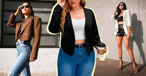 Outfits Para Animarte A Usar Tus Crop Tops Con Blazer