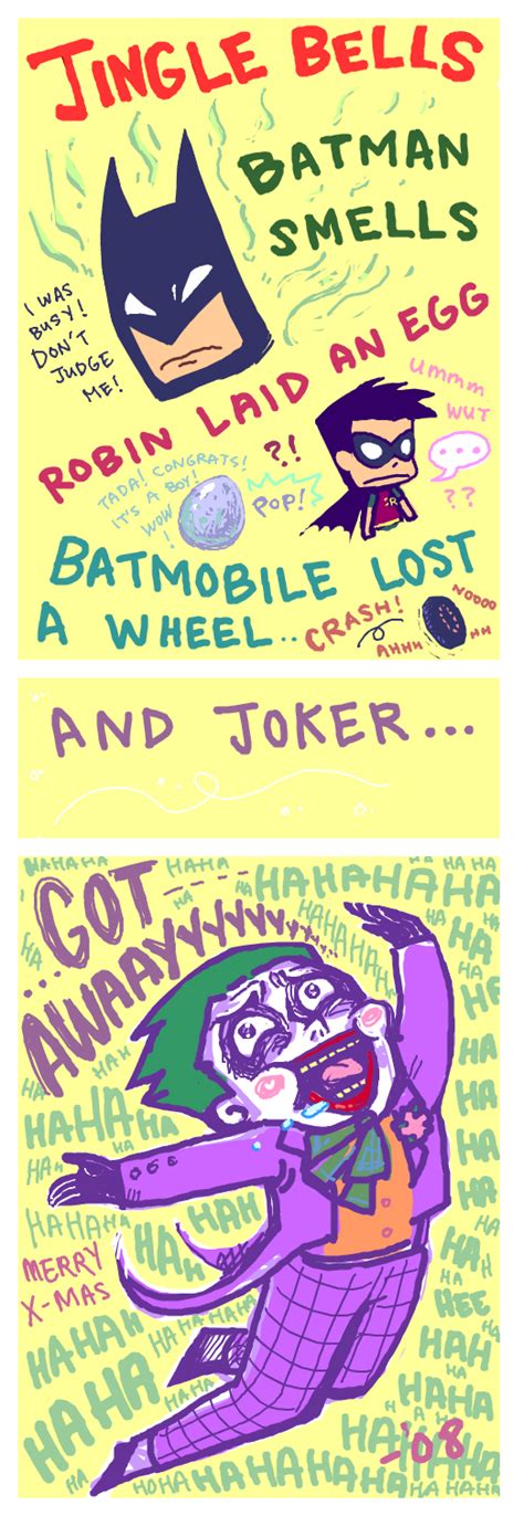 Jingle Bells, Batman smells by d00li on deviantART