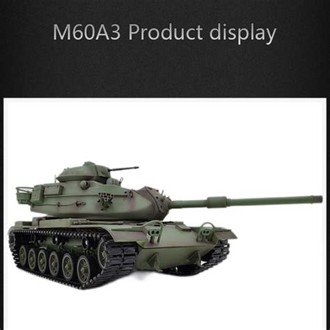 1/16 2.4G RC American M60A3 Military Main Battle Tank Model Toys with – enginediyshop