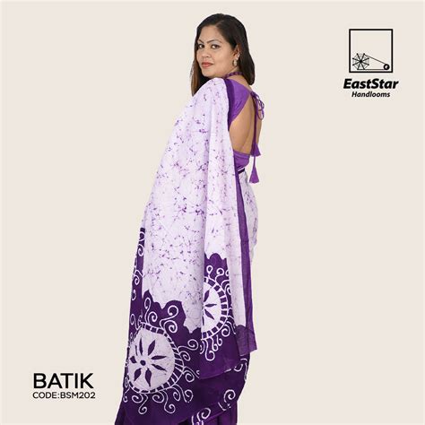 Sri Lankan Batik Saree Bsm202 East Star Handlooms