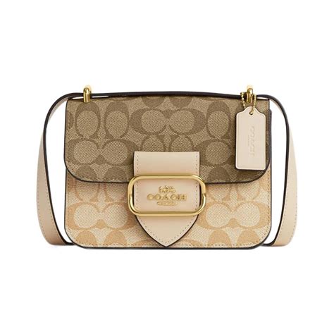 Сумка Morgan 18 Square Crossbody In Blocked Signature Canvas (CL429 ...