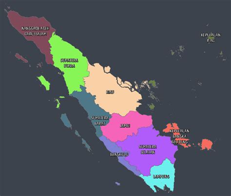 Peta Provinsi Di Pulau Sumatera Terbaru Gambar Hd Lengkap Keteranganny