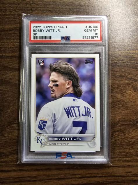 Bobby Witt Jr 2022 Topps Update Us100 Sp Variation Back Of Jersey