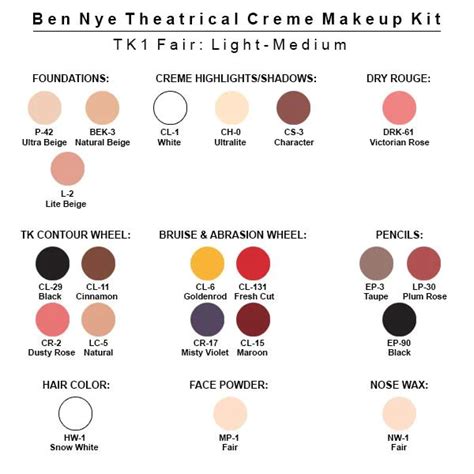 Ben Nye Theatrical Creme Makeup Kit – Ritzy Rags