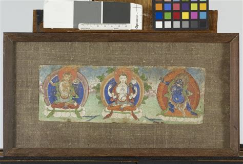 Manuscript Leaf With Three Buddhist Dieties The Walters Art Museum