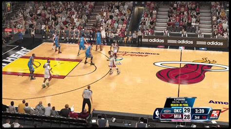 Nba 2k14 Gameplay Oklahoma City Thunder Vs Miami Heat Full Game Xbox