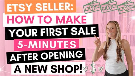 Sell On ETSY First Sale 5 Minutes After Opening A NEW SHOP Etsy