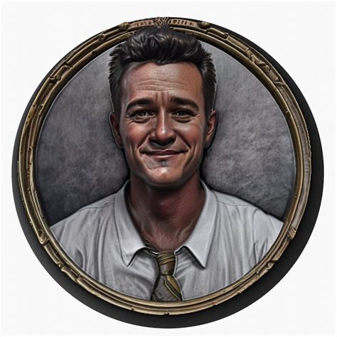3d File Chandler Bing Friends Medallion Pendant 🎬 ・3d Printing