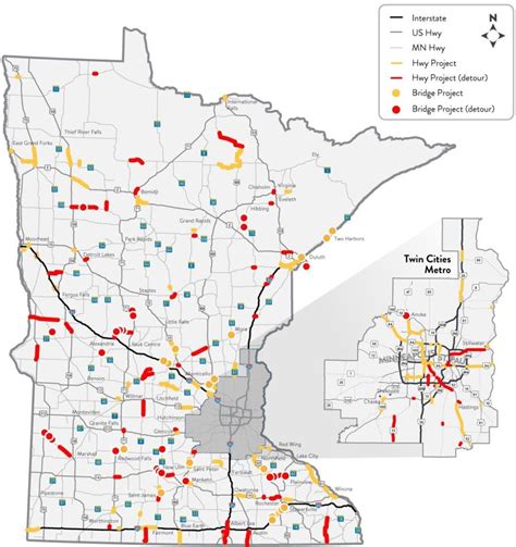 Mn Dot Map