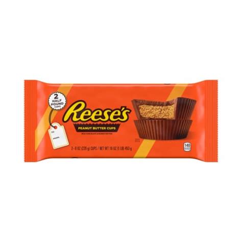 Reeses Milk Chocolate Half Pound Peanut Butter Cups Christmas Candy Pack 16 Oz Kroger