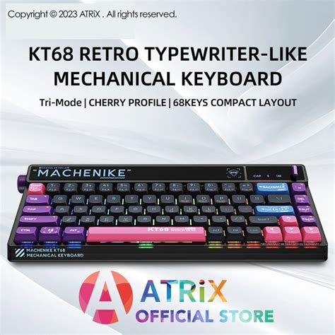 Machenike Kt Mechanical Keyboard Hot Swappable Anti Ghosting Keys Rgb Backlit