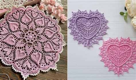 Crochet Hearts Doily Free Pattern