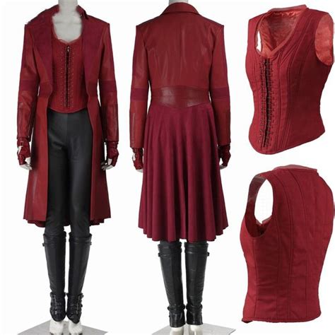 Civil War Scarlet Witch Wanda Maximoff Cosplay Costume In 2021