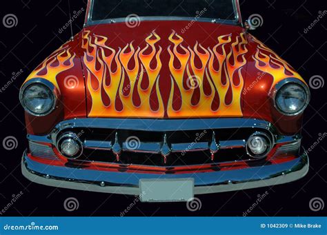 Flaming Hot Rod Stock Image Image Of Street Artwork