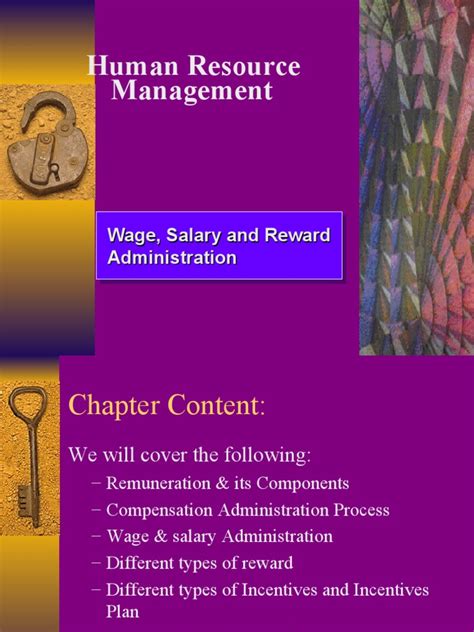 Human Resource Management Wage Salary And Reward Administration Pdf Employment Wage