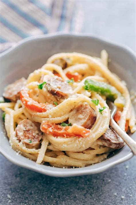 Creamy Cajun Sausage Linguine The Recipe Critic