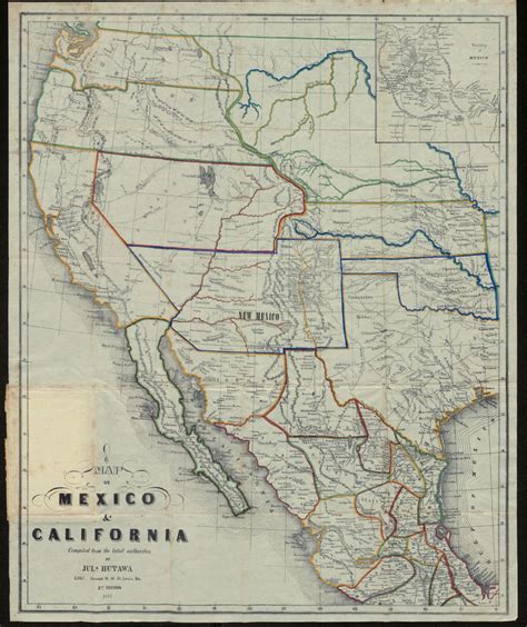 California And Mexico Map - Shari Demetria