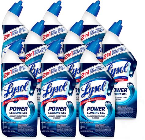 Lysol Power Toilet Bowl Cleaner 24 Ounce Pack Of 2 Health And Household