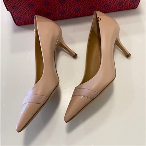 Tory Burch Shoes Tory Burch Penelope Mm Captoe Pump Goan Sand