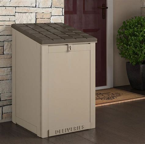 Large Parcel Package Delivery Drop Box Porch Lockable Secure Mailbox