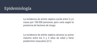 Artritis S Ptica Cl Nica De Reumatolog A Ppt