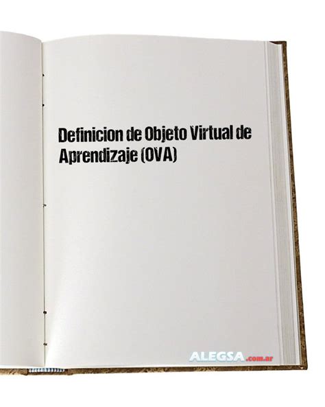 Definici N De Objeto Virtual De Aprendizaje Ova