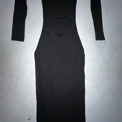 Lama Jouni Black Ribbed Maxi Size Xs As Pictured Depop