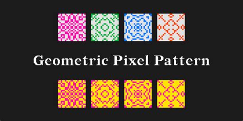 Geometric Pixel Pattern Figma