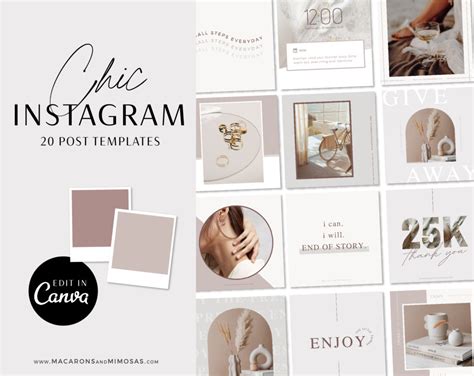 Instagram Templates For Canva • Macarons And Mimosas