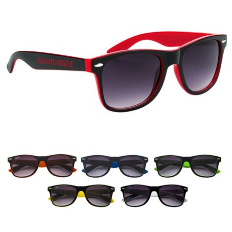 Customized Two Tone Malibu Sunglasses Promotional Two Tone Malibu Sunglasses Promotional