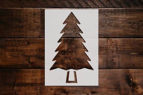 Pine Tree Stencil - Art and Wall Stencil - Stencil Giant