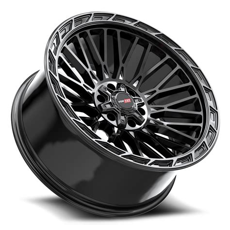 Precision Gloss And Diamond Black Off Road Wheels Vortek